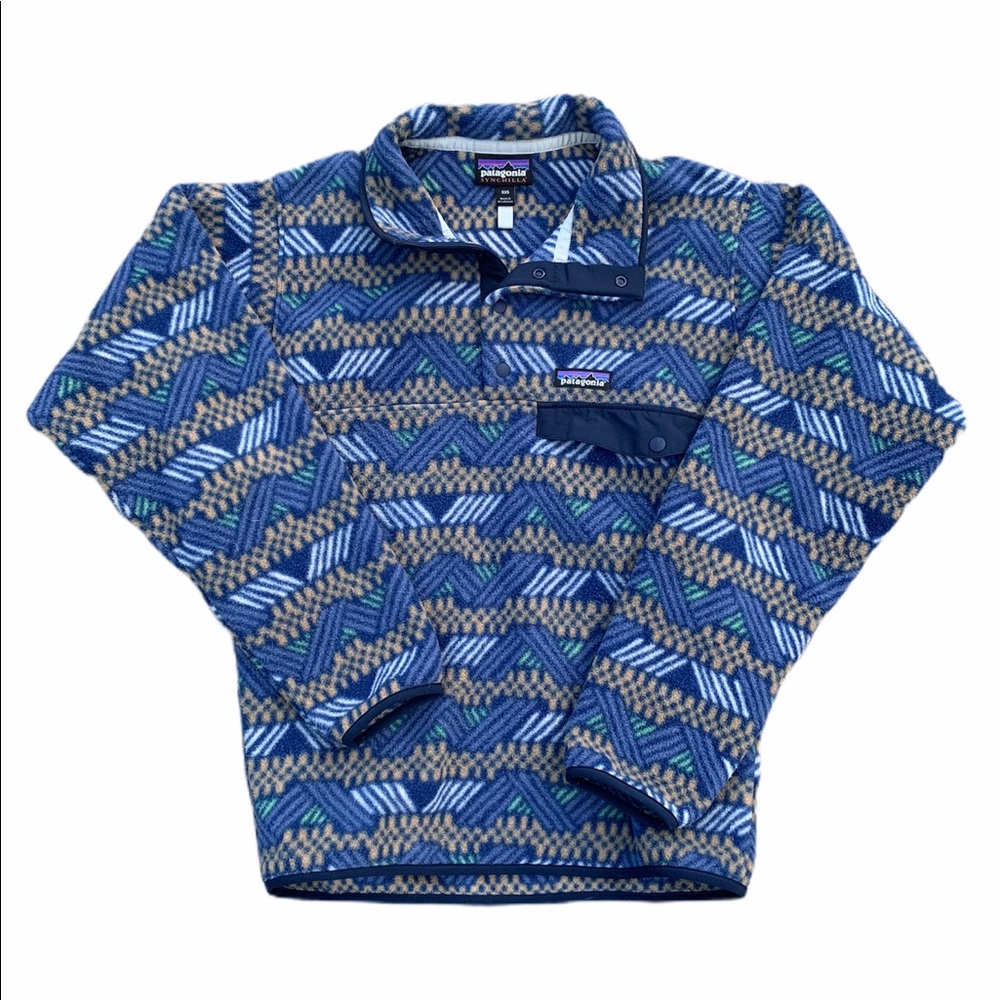 Vintage Patagonia Aztec Print T Snap Synchilla